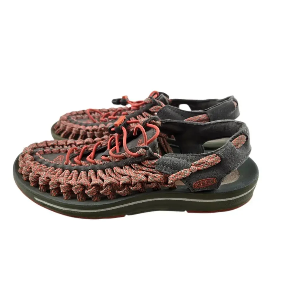 Keen Uneek Sandals Womens 7 Pink‎ Gray Slingback Gorpcore Hiking Travel Vacation